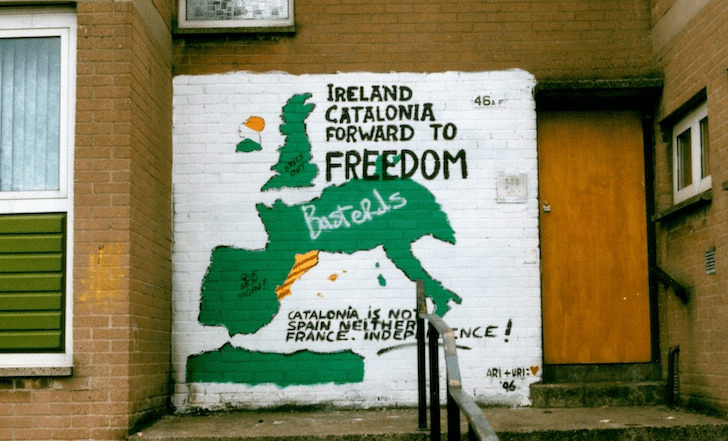 Belfast: Ireland and Catalonia forward to freedom