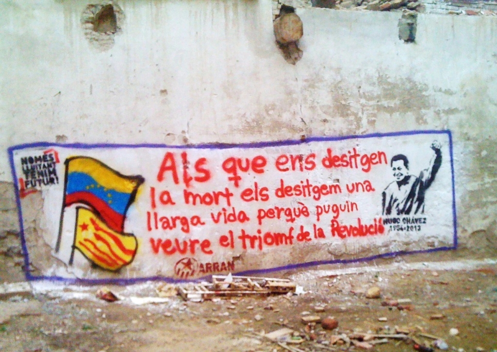 Reus: homenatge a Hugo Chávez